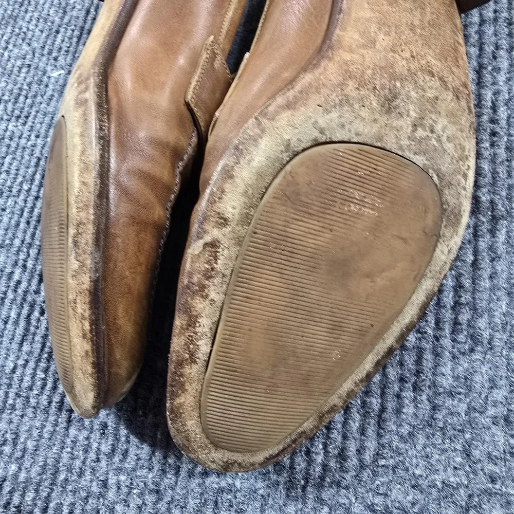 Gravati Loafers Mens Size 11 Brown Leather Slip On Dress Shoes‎ Hand Made Italy